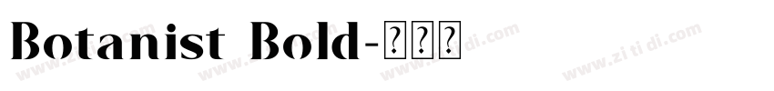 Botanist Bold字体转换